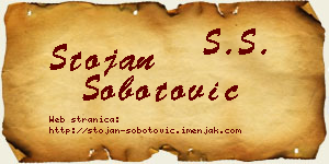 Stojan Šobotović vizit kartica